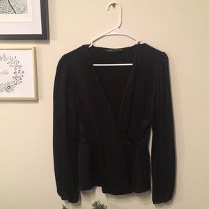ZARA wrap blouse